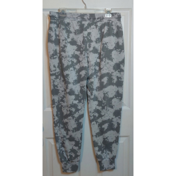 Tom And Jerry Grey White Tie Dye Jogger Sweatpants Cartoon 90s Loungewear Size L - Picture 2 of 13